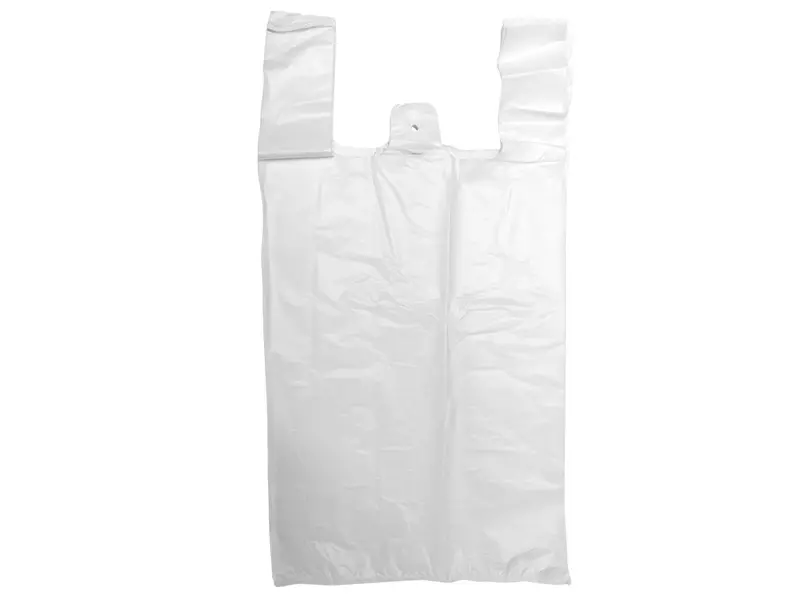 Hemddraagtas HDPE 30/10x60 cm wit