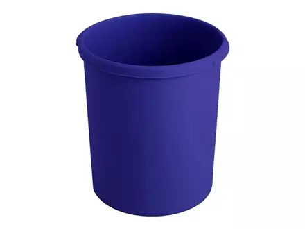 Kunststof ronde papierbak Ø375x410 mm 30 liter blauw
