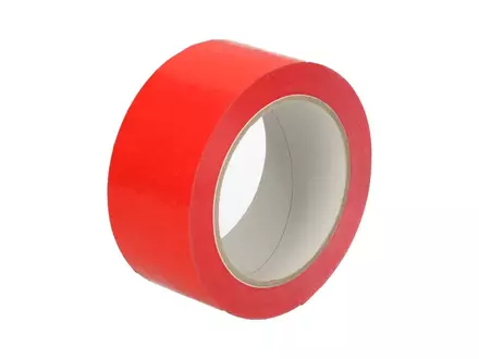 Tape PP acryl 50 mm x 66 meter 28 mu rood