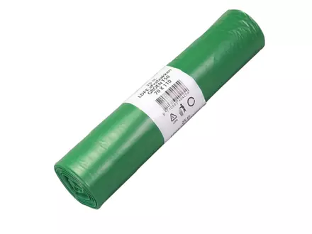 Afvalzakken groen LDPE gerecycled T50 70x110 cm<linebreak><linebreak>