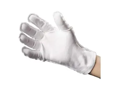 Verbandhandschoen katoen wit