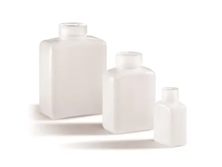 Afsluitbare vierkante fles met brede hals 2000 ml