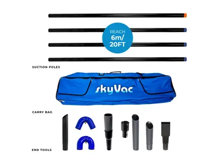 SkyVac External zuigset dakgoot reiniging