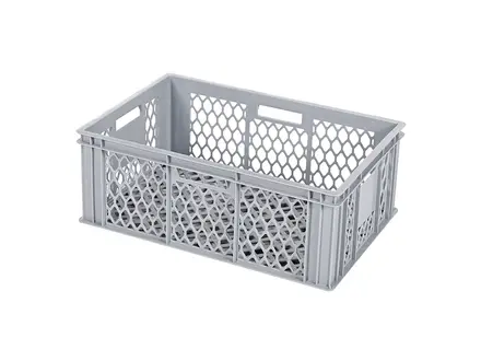 Stapelkrat Euronorm R122 600x400x224 mm 43,9 liter grijs