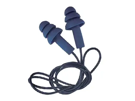 Proteqtio PTD20 oorpluggen 3 lamellen detecteerbaar met koord blauw