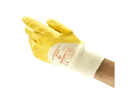 Ansell Nitrotough N230Y handschoen nitril mechanische bescherming