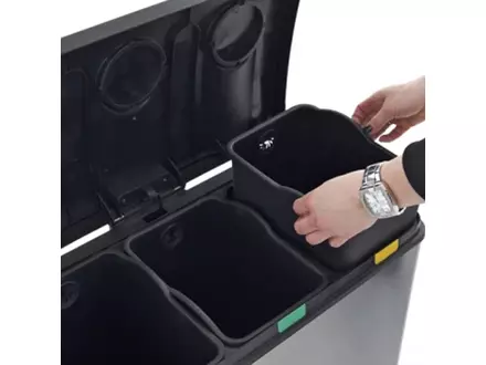 Pedaalemmer RVS EKO Rejoice 12+12+12 liter