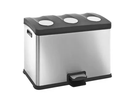Pedaalemmer RVS EKO Rejoice 12+12+12 liter