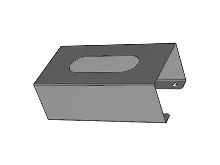 Handschoendispenser horizontaal RVS voor 1 dispenserdoos Ansell 92-600