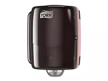 Tork Combi Rol poetspapier dispenser W2 zwart/rood