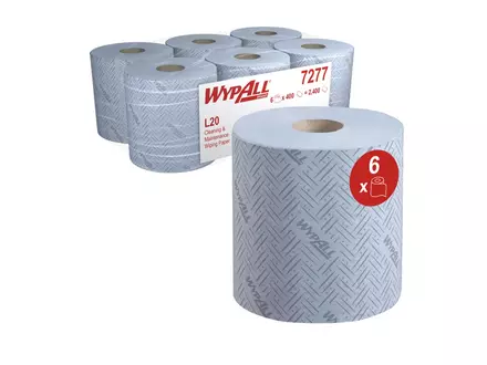 Kimberly-Clark Wypall L20 7277 poetsrol midi 2-laags 38x19,5 cm blauw