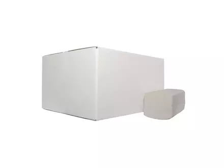 Euro Products handdoekpapier Z-vouw 2-laags recycled 22x22x5 cm wit