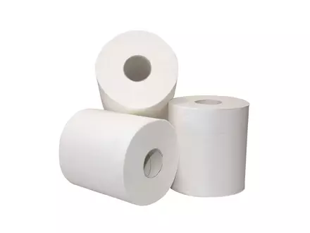 Euro Products poetsrol midi euro recycled 1-laags 300 meter wit