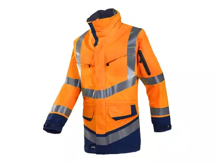 Sioen Windsor 708ZA2LH2 regenjas fluo oranje/marineblauw
