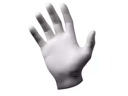 Disposable handschoen nitril ongepoederd 240 mm wit
