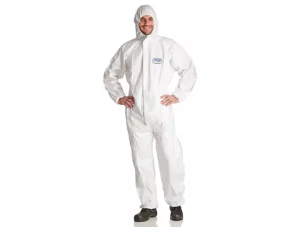 ProSafe 2 wegwerpoverall met capuchon wit
