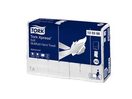 Tork Xpress handdoekpapier Multifold 2-laags H2 Advanced wit