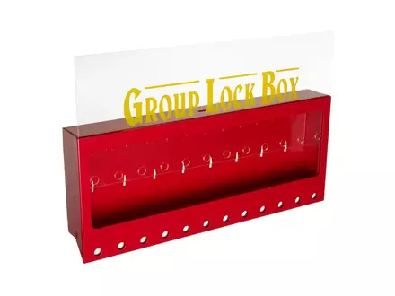 Brady 105715 lock box wandbevestiging metaal groot rood