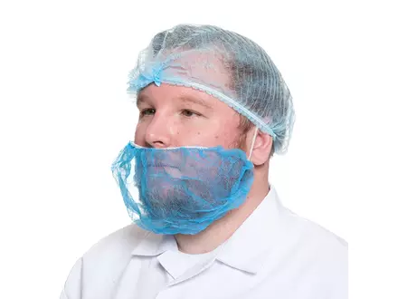 Hycare disposable baardmasker volledig detecteerbaar non-woven polypropyleen