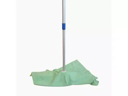 Microvezel dweil met steelgat 50x70 cm groen