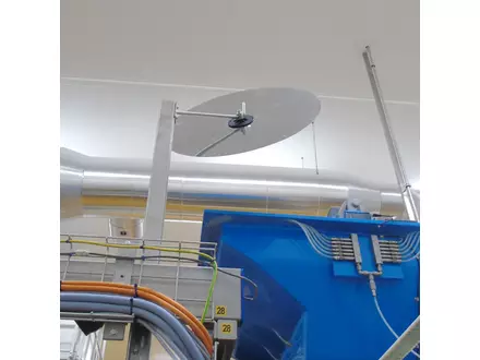Industriespiegel RVS met RVS beugel Ø45 cm