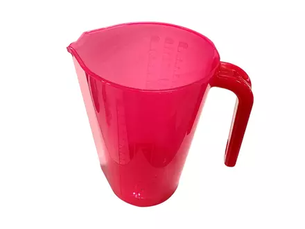 FBK 80122-3 maatbeker transparant 2 liter rood