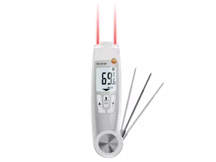 testo 104-IR-BT voedselthermometer infrarood en insteekvoeler