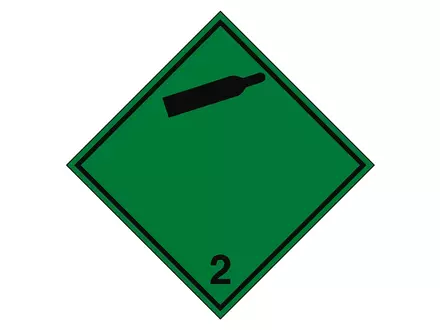 Brady vervoerspictogram niet-brandbaar, niet-giftig gas ADR 2.2b 297x297 mm