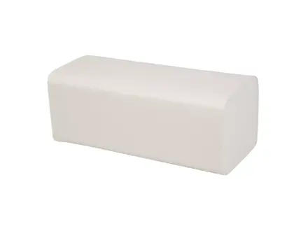 Handdoekpapier V-fold cellulose 2-laags 21x24 cm wit