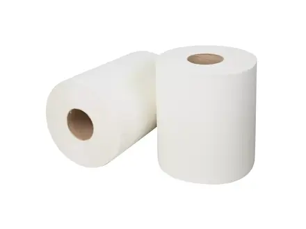 Poetspapier midi cellulose verlijmd 2-laags 150 meter wit