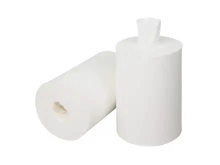 Poetspapier mini cellulose kokerloos 1-laags 115 meter wit