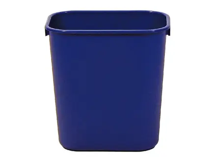 Afvalbak rechthoekig Rubbermaid 26,6 liter blauw
