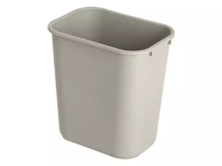 Afvalbak rechthoekig Rubbermaid 26,6 liter grijs
