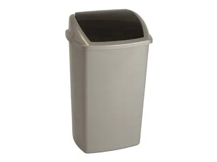 Afvalbak met swingdeksel kunststof 50 liter