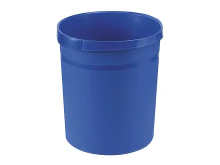 Afvalbak kunststof rond Ø312x350 mm 18 liter blauw