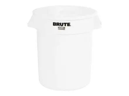 Container rond PE Brute wit