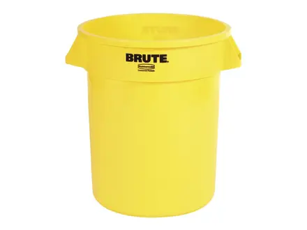 Container rond PE Brute geel