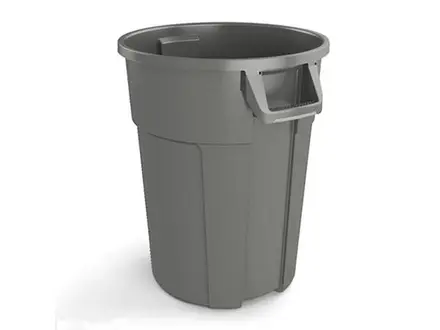 Afvalton cilindrisch LDPE Ø560x630 mm 85 liter