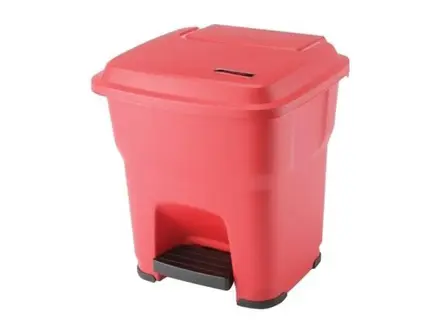 Vileda Hera hygiënische pedaalemmer 35 liter rood