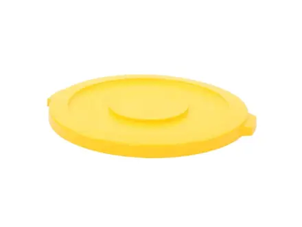 Deksel PE voor ronde Brute container geel
