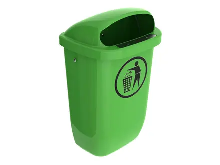 Afvalbak DIN-PK 50 liter limoengroen