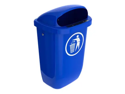 Afvalbak DIN-PK 50 liter blauw
