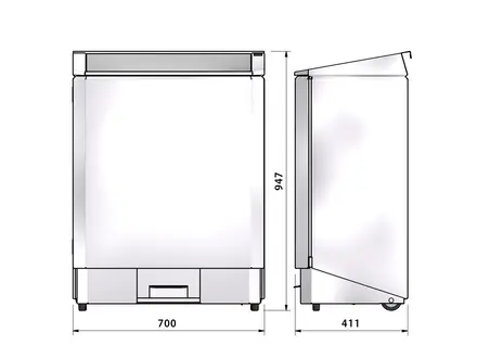 Afvalbak RVS voor afvalscheiding met 3x60 liter bak