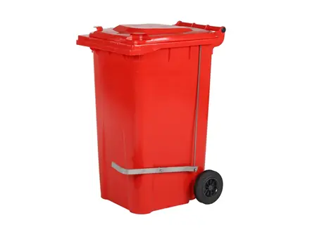 Voetbediening RVS voor 2-wiel 120 liter vuilcontainers