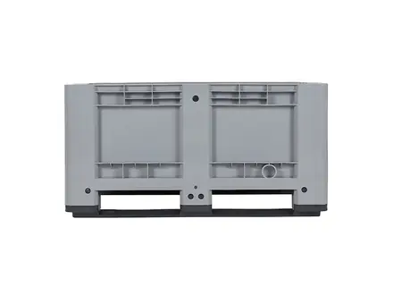 Palletbox 2 sledes 1200x800x600 mm 330 liter grijs