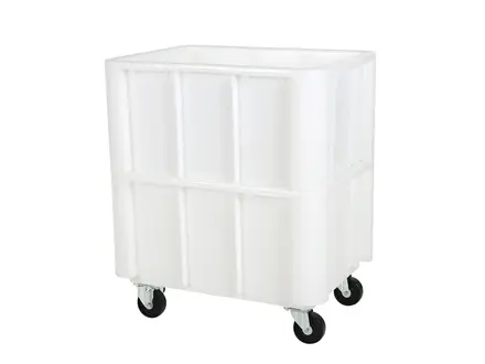 Stapelbak verrijdbaar Euronorm 800x600x550 mm 140 liter wit