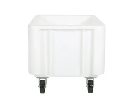Stapelbak verrijdbaar Euronorm 800x600x550 mm 140 liter wit