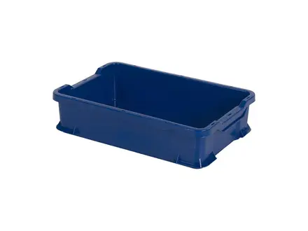 Stapelbak Unibox Euronorm 600x400x145 mm 24 liter blauw