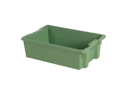 Stapel-nestbare bak Tellus Euronorm 600x400x180 mm 32 liter