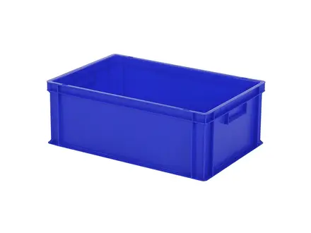 Stapelbak Euronorm 600x400x220 mm 43 liter blauw